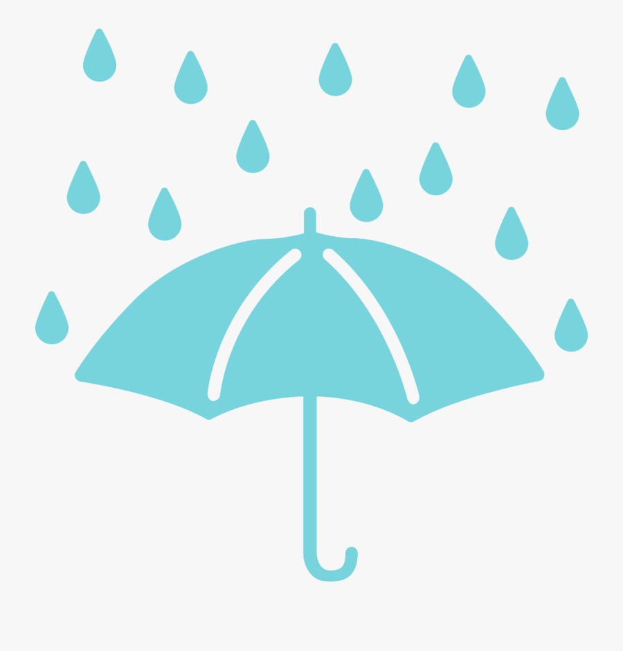 Clip Art Rainy Images - Rain And Umbrella Png, Transparent Clipart