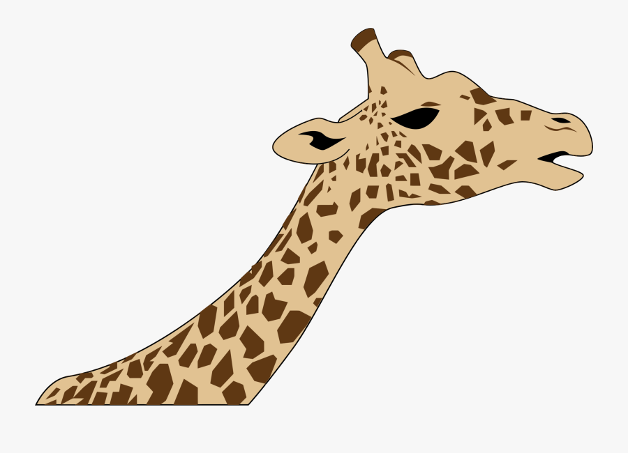 Giraffe Neck Clipart - Giraffe Head Clip Art, Transparent Clipart
