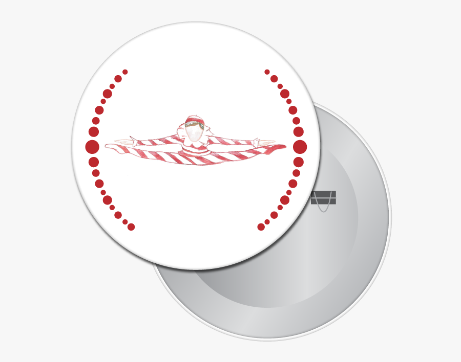 Peppermint Candy Cane Button / Magnet - Tempo 30 Minutos, Transparent Clipart