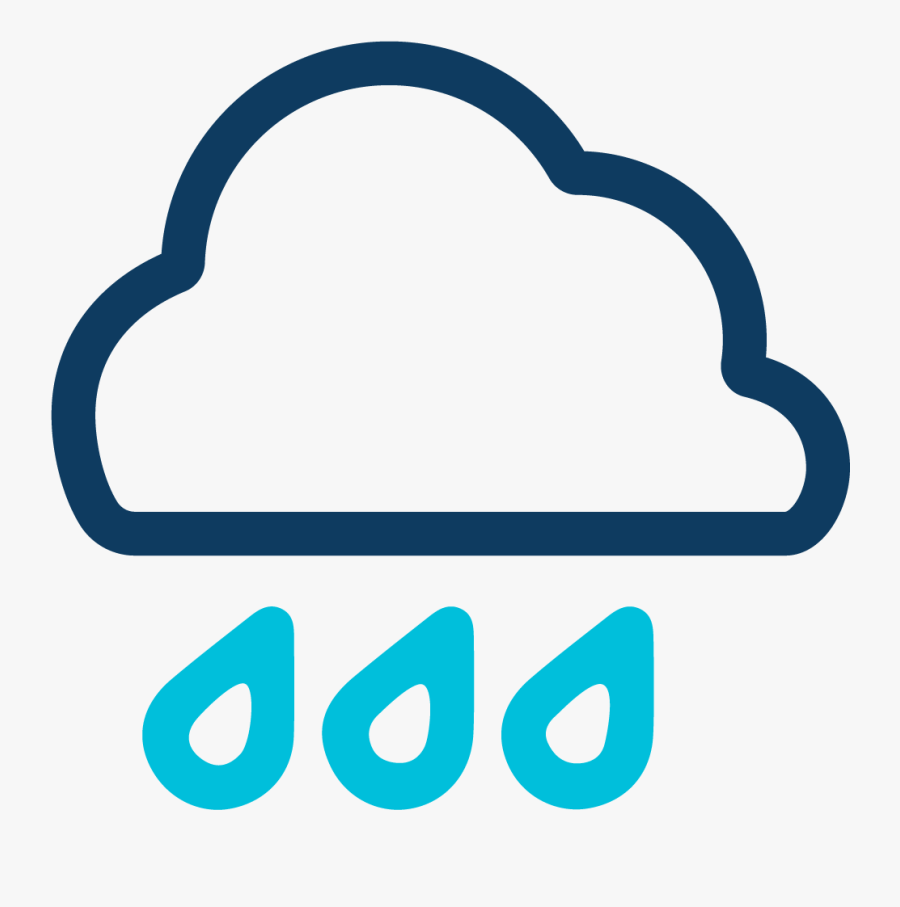 Cloud Rain Icon, Transparent Clipart