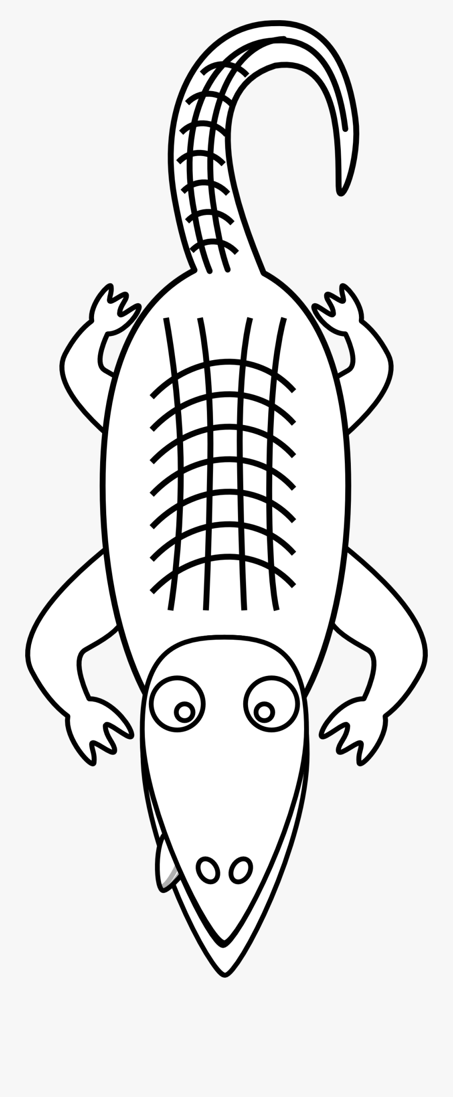 Pictures Of Alligator Free Download Clip Art Png - Line Art Alligator, Transparent Clipart