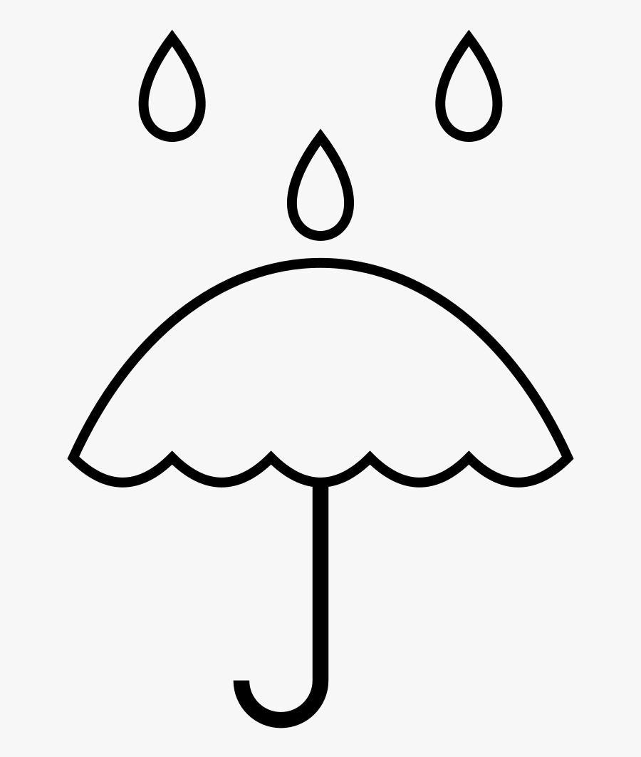 Rain - Regen Clipart Schwarz Weiß, Transparent Clipart