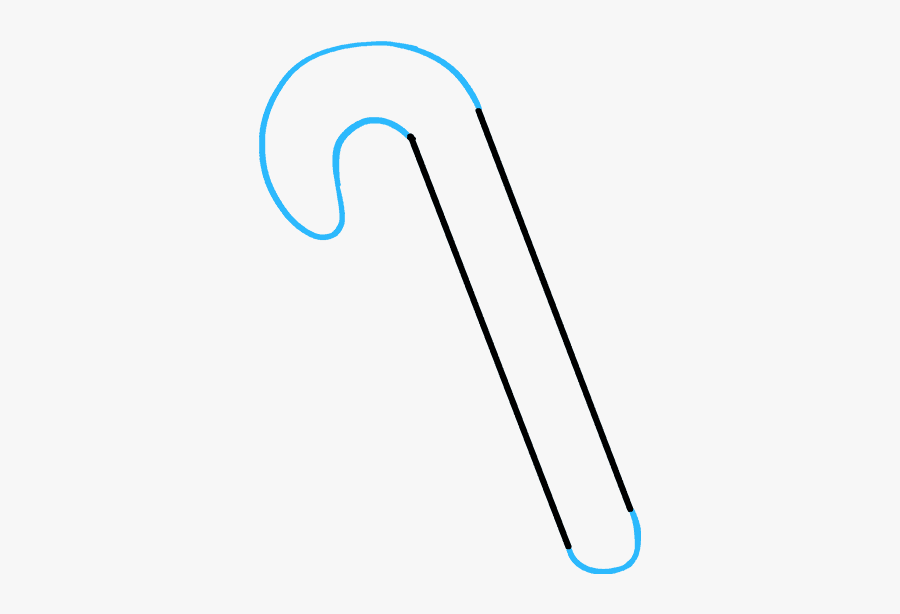 How To Draw Candy Cane, Transparent Clipart