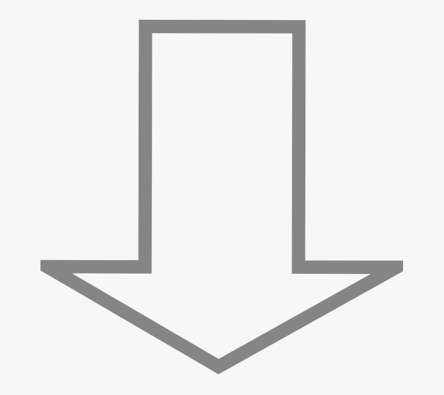 Free Vector Down Arrow Clip Art - Download Arrow Png White, Transparent Clipart