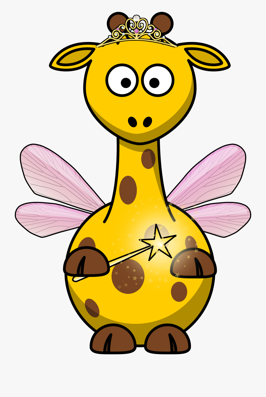 Cartoon Giraffe, Transparent Clipart