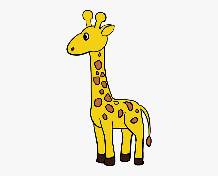 Clip Art Really Easy Drawing Tutorial - Giraffes Easy To Draw, Transparent Clipart