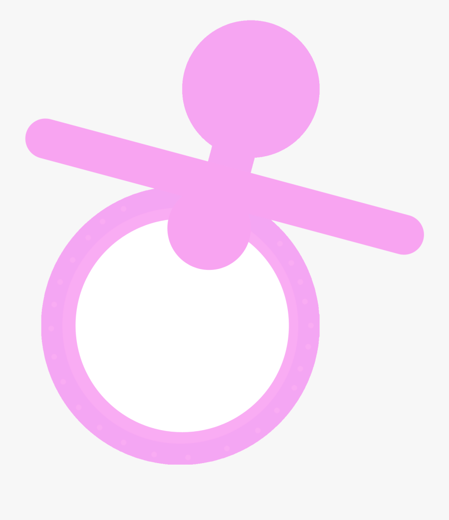 Pink Pacifier Clipart Images Baby - Circle, Transparent Clipart