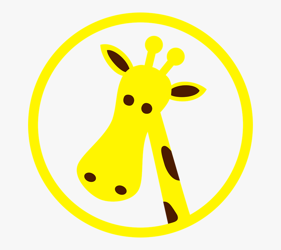 Free Vector Giraffe Clip Art - Cartoon Giraffe Logo, Transparent Clipart