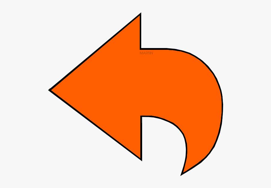 Orange Arrow, Transparent Clipart