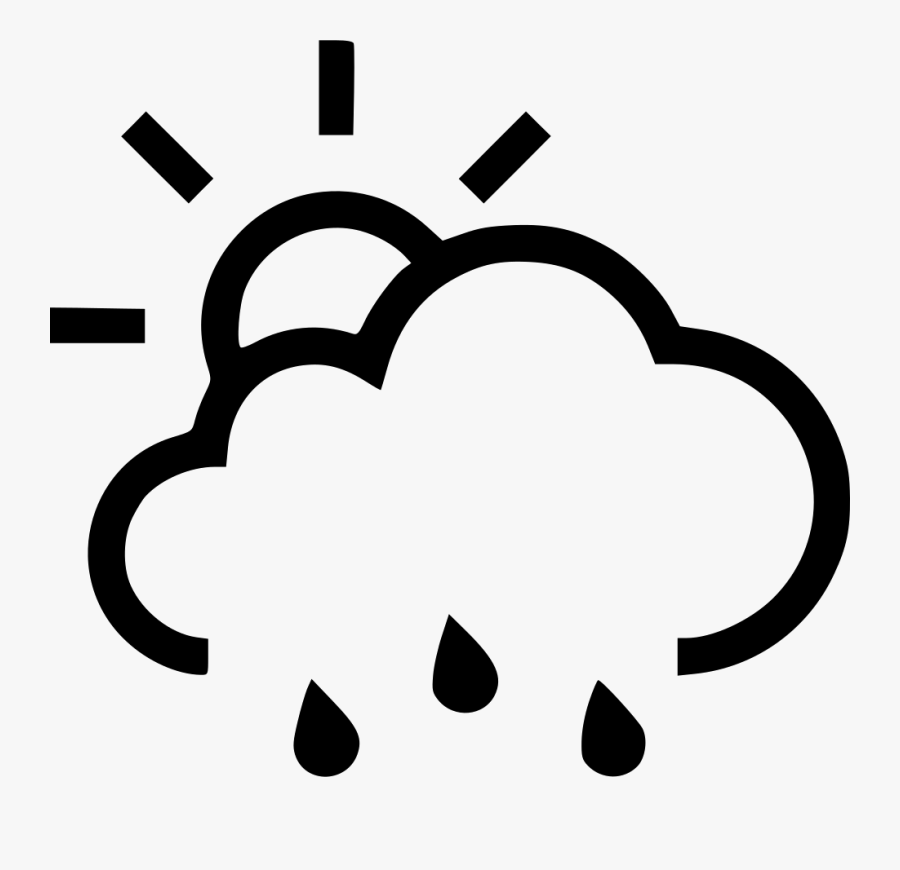 Transparent Sun And Rain Clipart - Clipart Sun With Rain, Transparent Clipart