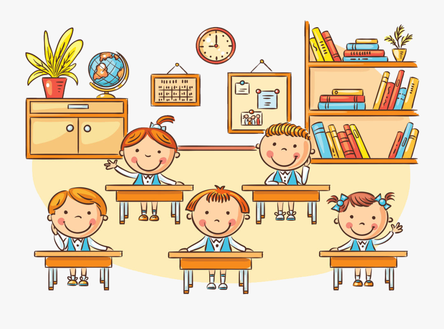 Clip Art Student Cartoon Clip Art - Student In Class Cartoon, Transparent Clipart