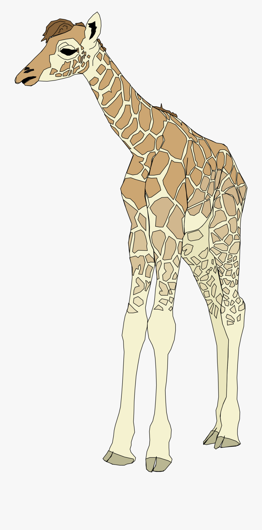 Baby Giraffe Svg Clip Arts - Giraffe Clip Art, Transparent Clipart