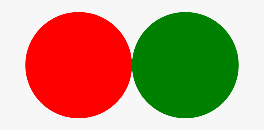 Circle Clipart Green Circle - 緑 と 赤 色, Transparent Clipart