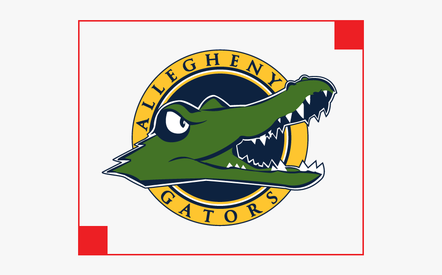Allegheny College Gators Logo, Transparent Clipart