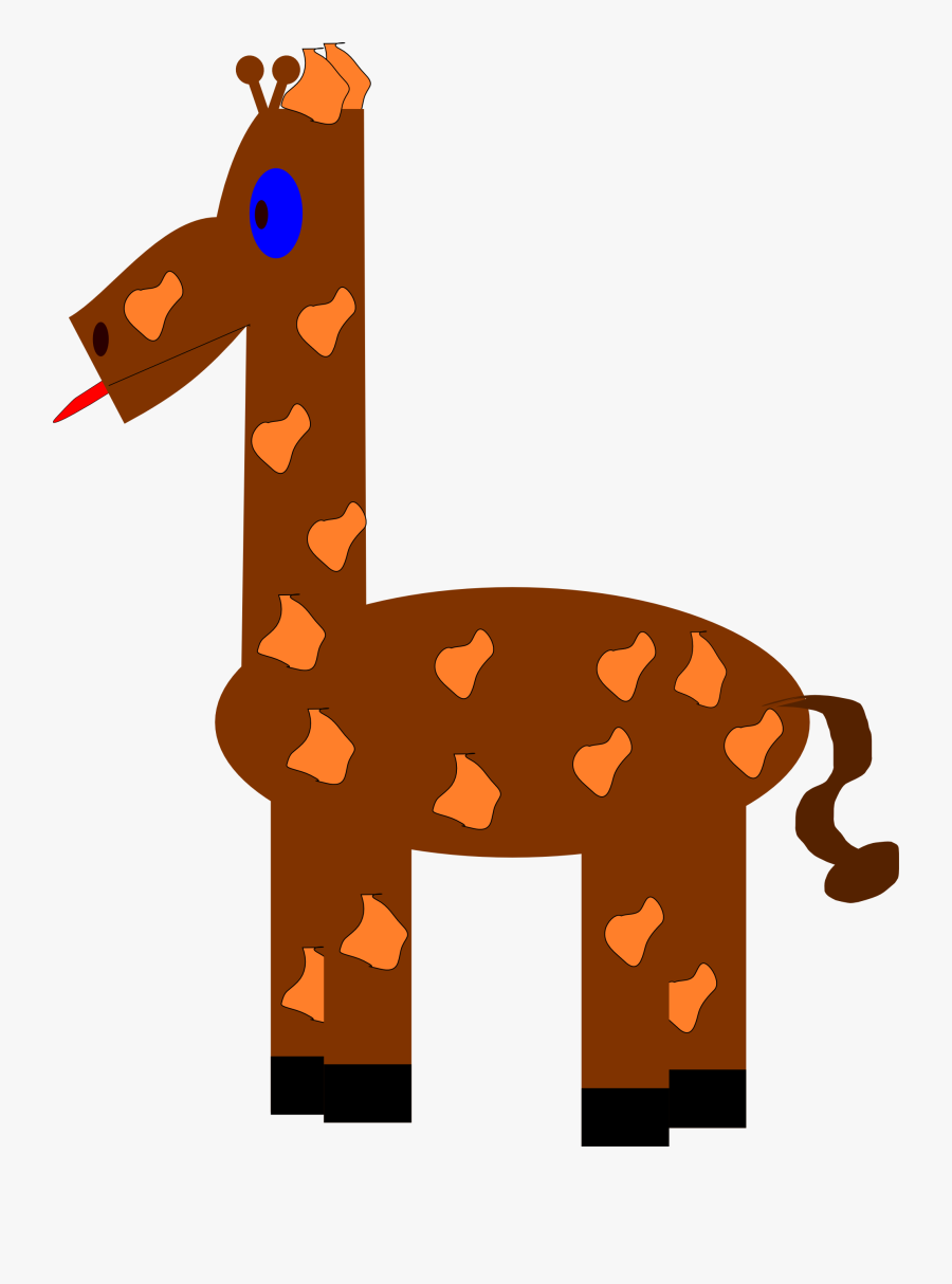 Funny Giraffe - Giraffe Clip Art, Transparent Clipart