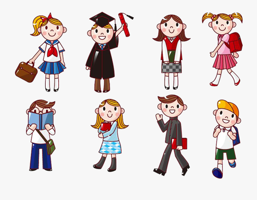 Student Cartoon Computer Icons Clip Art - Students Cartoon, Transparent Clipart