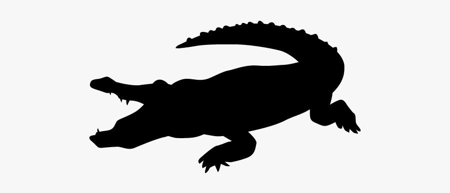 Vector Free Download Animal Free Illustrations Icon - Crocodile Clipart Silhouette, Transparent Clipart