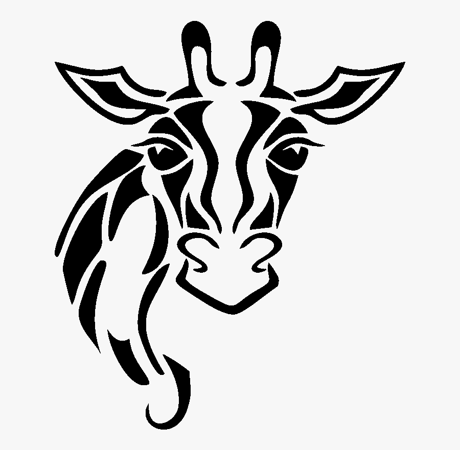 Giraffe Decal Sticker Zoo Animal - Giraffe Tribal, Transparent Clipart