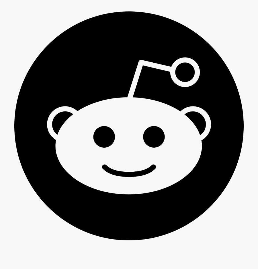 Facial Art,line And White,smiley - Black Reddit Logo Png, Transparent Clipart