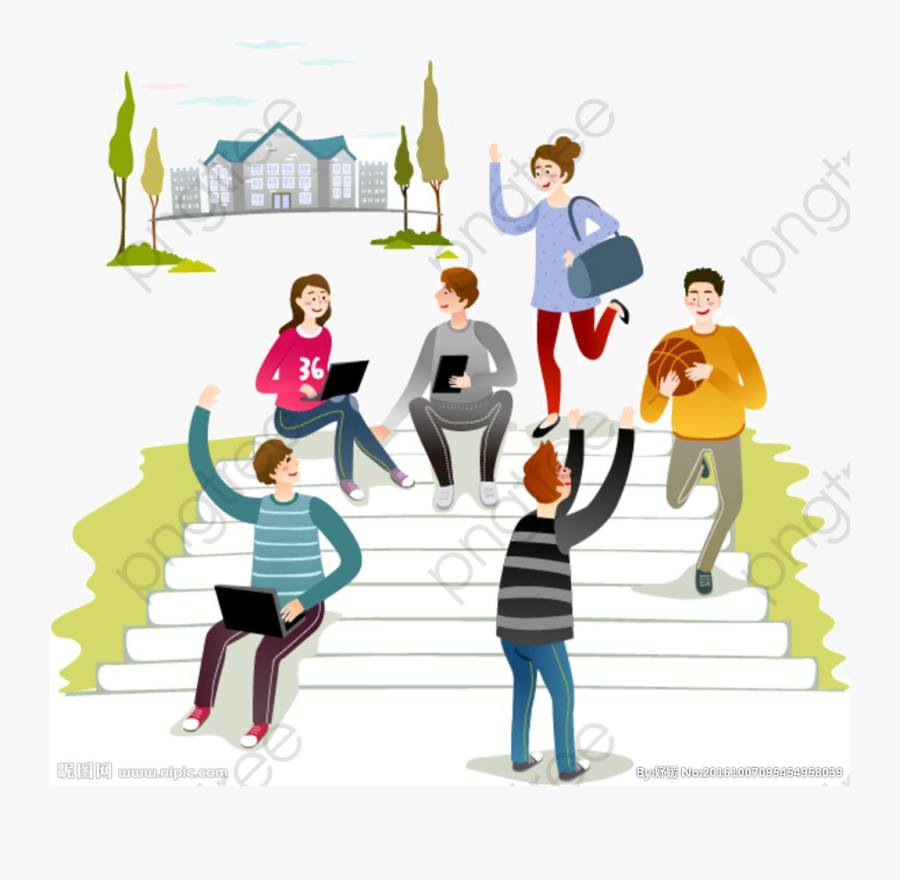 Transparent Confused Student Clipart - University Life Vector, Transparent Clipart