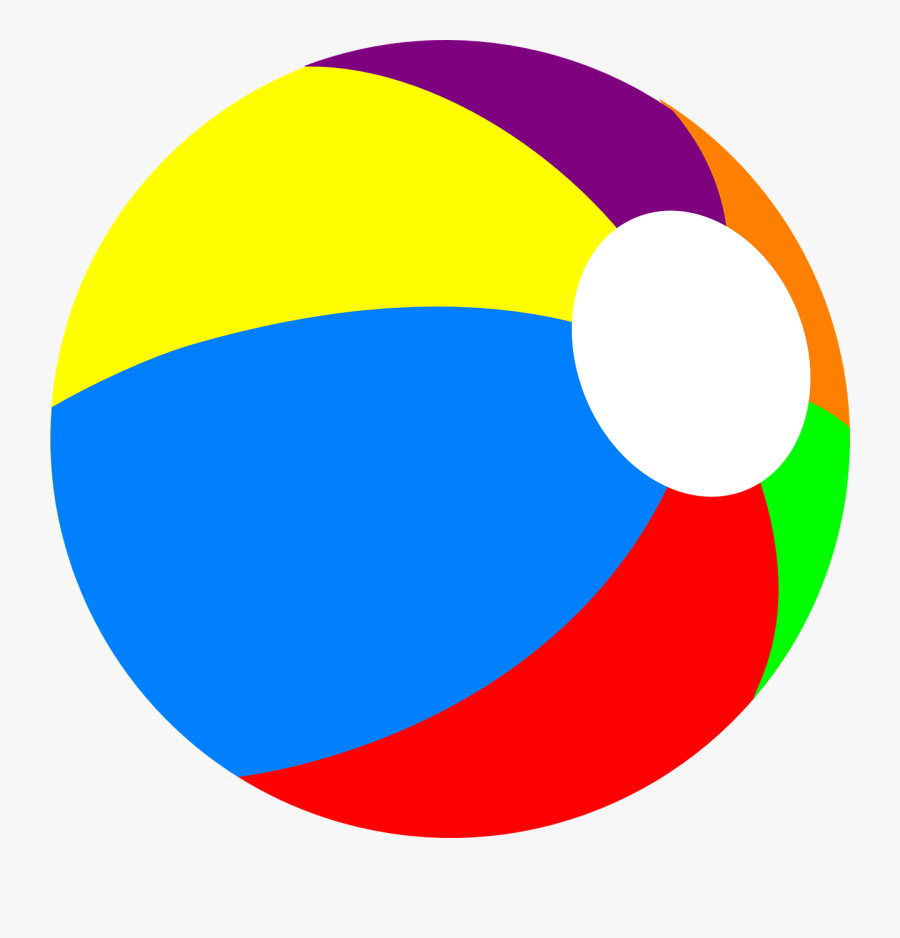 Download Swimming Pool Ball Png Clipart - Beach Ball Clipart Png, Transparent Clipart