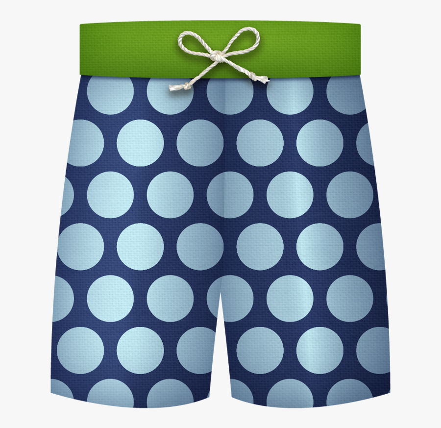 Swim Clipart Swimming Trunk - Polka Dot Shorts Clipart, Transparent Clipart