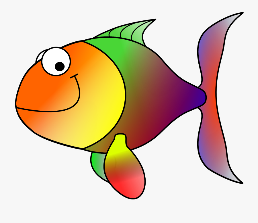 Swimming Kids Clip Art Little Swimmers Kunst Für - Cartoon Fish To Print, Transparent Clipart