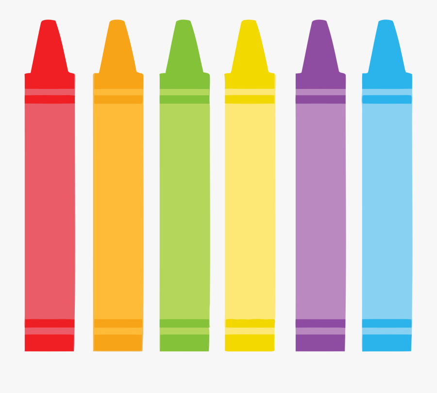 Clipart - Color Clipart Crayons, Transparent Clipart