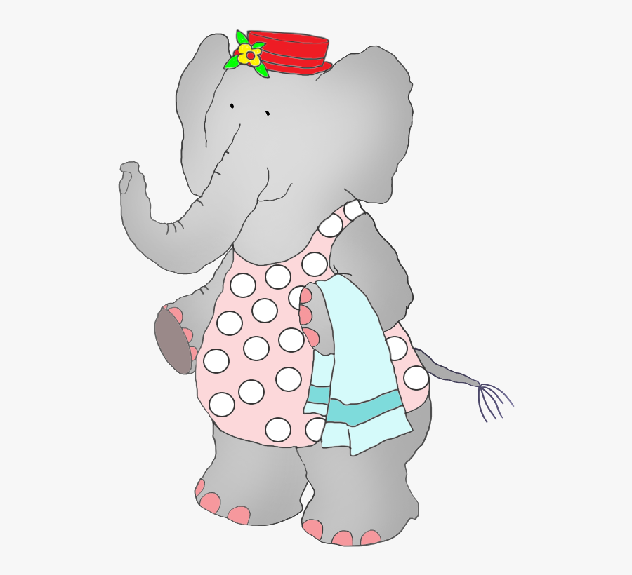 Elephant In Bathing Suit, Transparent Clipart