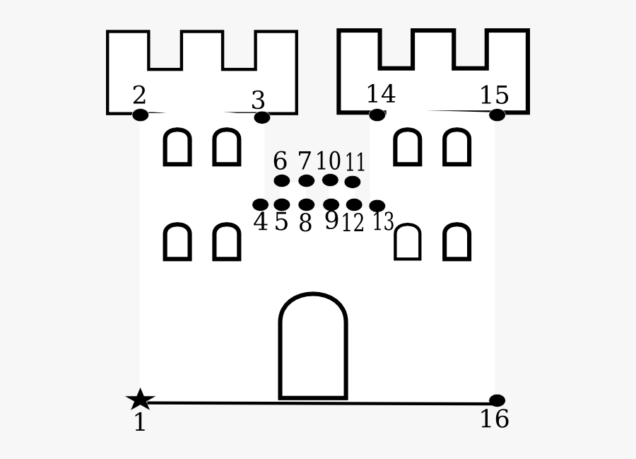 Castle Svg Clip Arts, Transparent Clipart