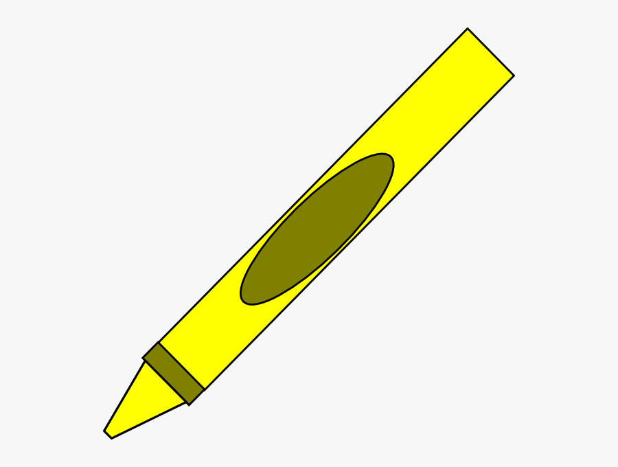 Yellow Crayon Clipart - Yellow Crayon Transparent Background, Transparent Clipart