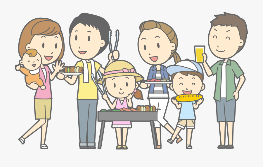 Family Barbecue - Family Bbq Clip Art, Transparent Clipart