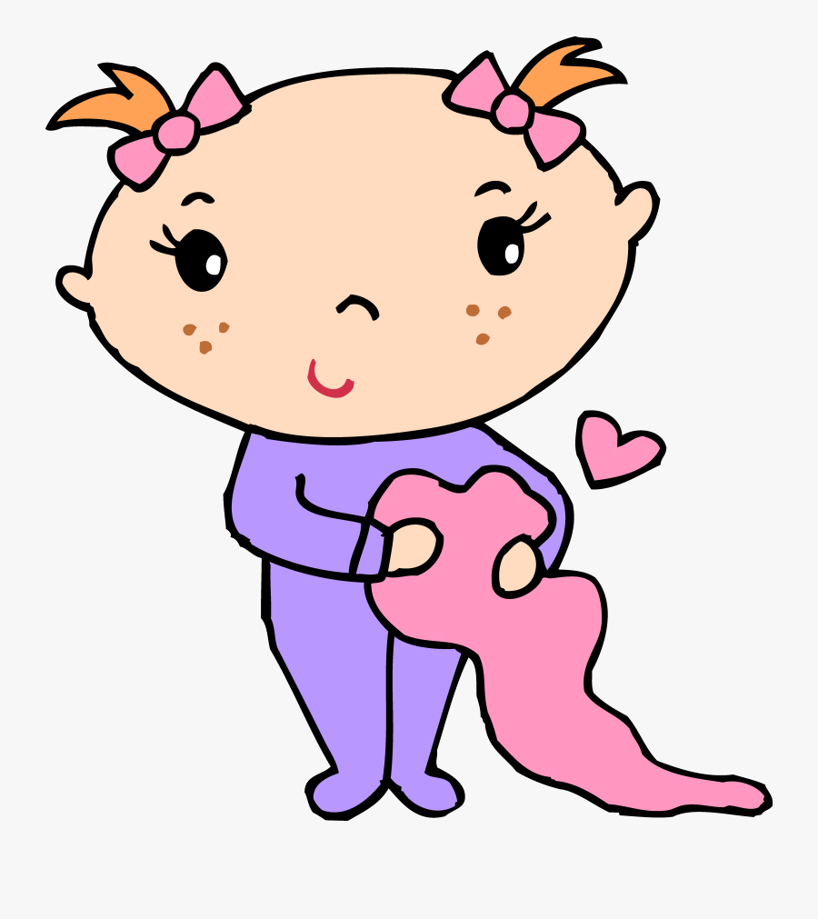 Little Baby Girl With Blanket Free Toddler Clip Art , Free