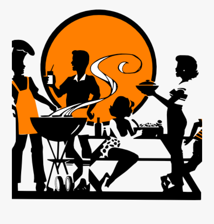 Family Clipart Bbq - Black Family Reunion Clipart, Transparent Clipart
