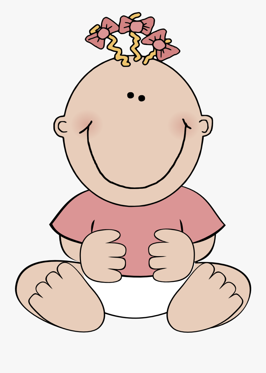 Baby Girl Sitting - Baby Girl Clip Art, Transparent Clipart