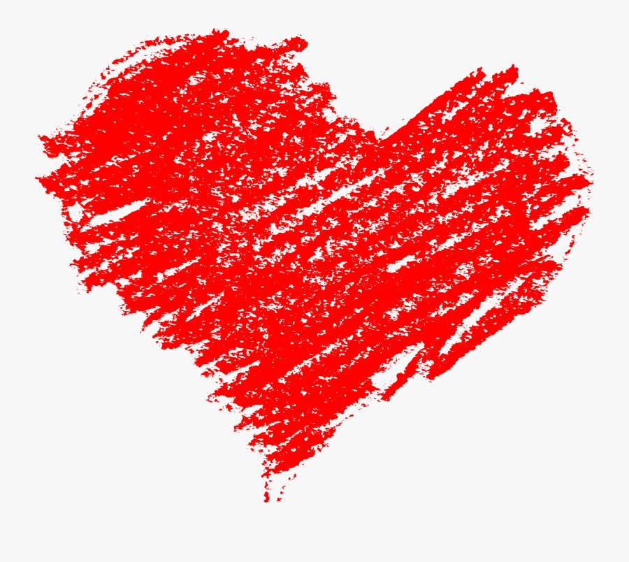 Hearts Clipart Crayon ~ Frames ~ Illustrations ~ Hd - Heart Png Images Free Download, Transparent Clipart