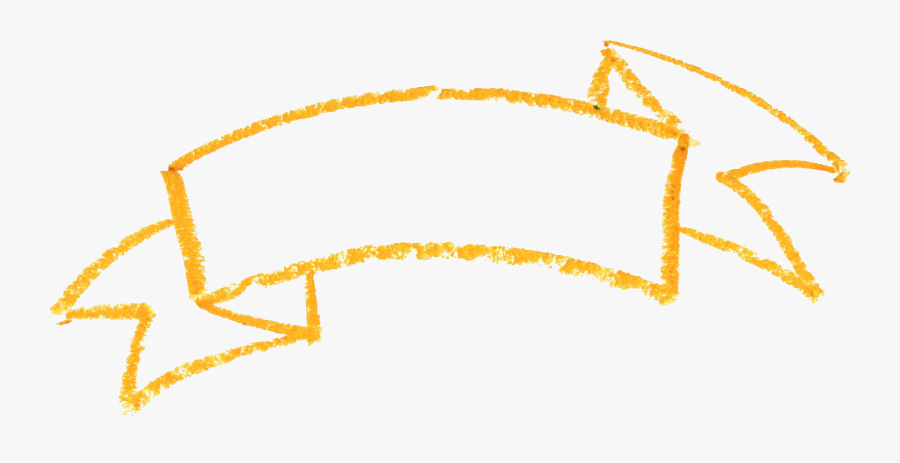 Transparent Crayons Clipart - Yellow Ribbon Banner Transparent, Transparent Clipart