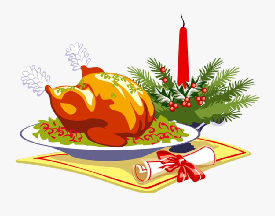 Christmas Dinner Clipart Free, Transparent Clipart