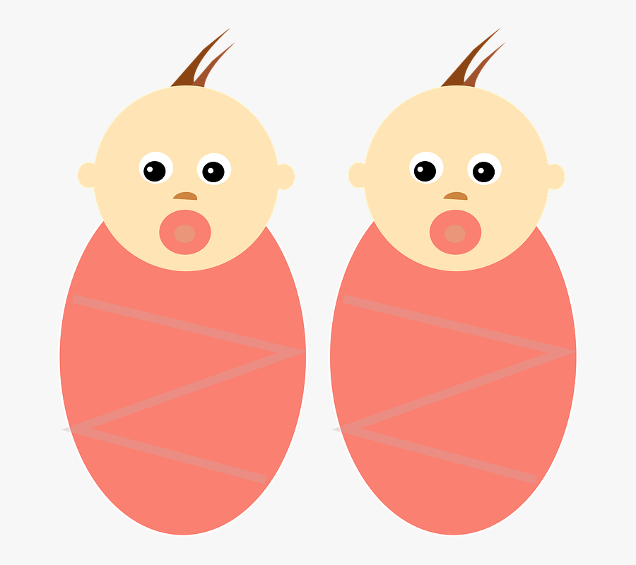 Baby Girls Babies Infants Twins Identical - Twin Clipart, Transparent Clipart