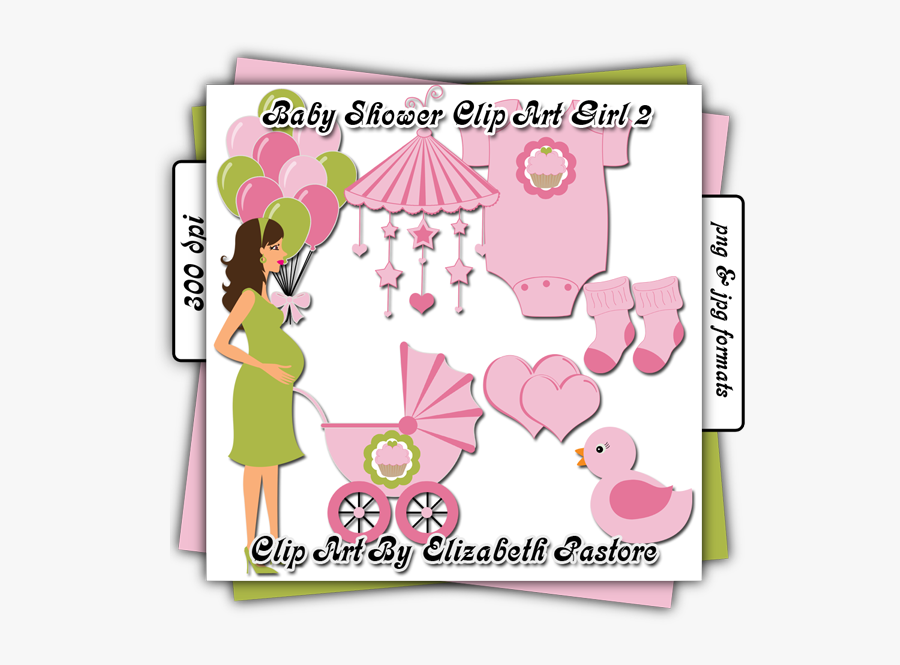 Cute Baby Girl Clip Art - Baby Shower, Transparent Clipart