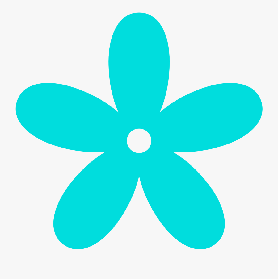 Sky Blue Crayon Clipart, Explore Pictures - Flower Clip Art Png, Transparent Clipart