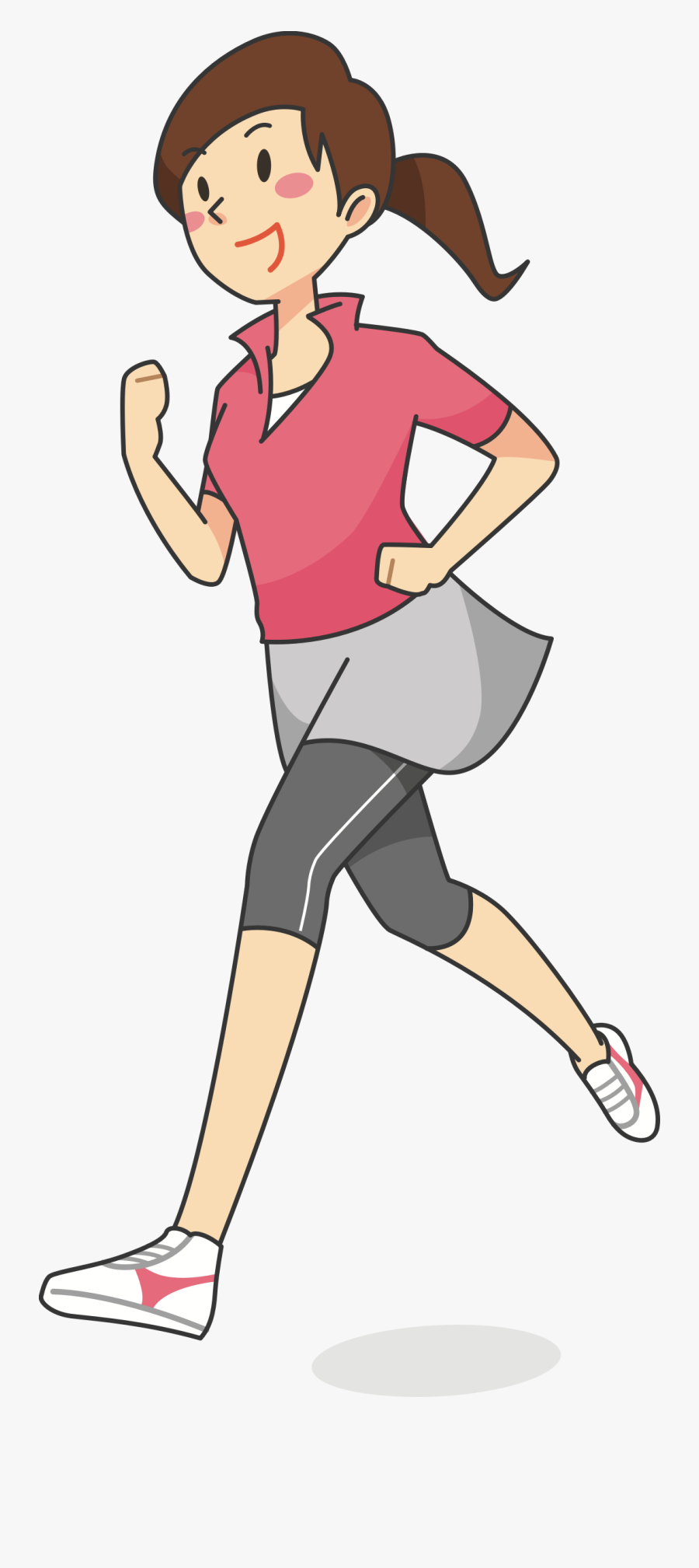 Woman Running - Jogging Clipart, Transparent Clipart