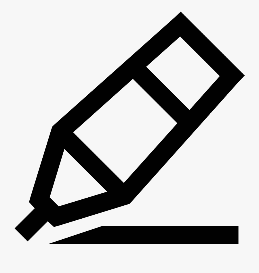 Crayon Icon - Icon, Transparent Clipart