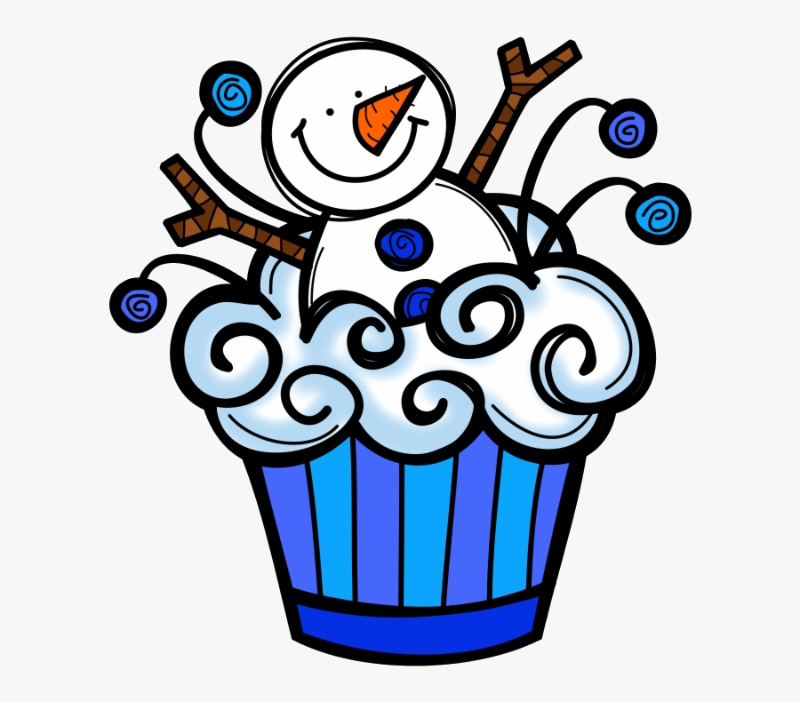 Circle Time Happy Winter Holidays Clipart By Brandon - Birthday Cupcake Clip Art, Transparent Clipart