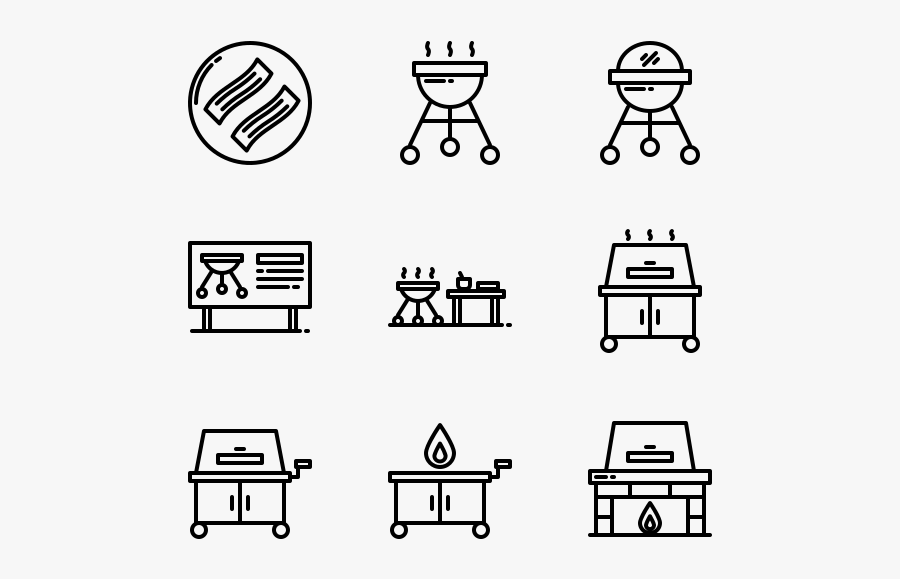 Bbq - Home Automation Icons Png, Transparent Clipart