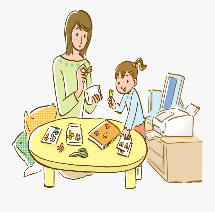 Transparent Children Eating Lunch Clipart - Mettre La Table Dessin, Transparent Clipart