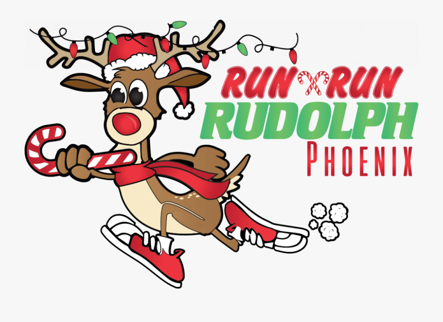 Reindeer Running Clipart Phoenix Run Run Rudolph Half - Run Run Rudolph Tucson, Transparent Clipart