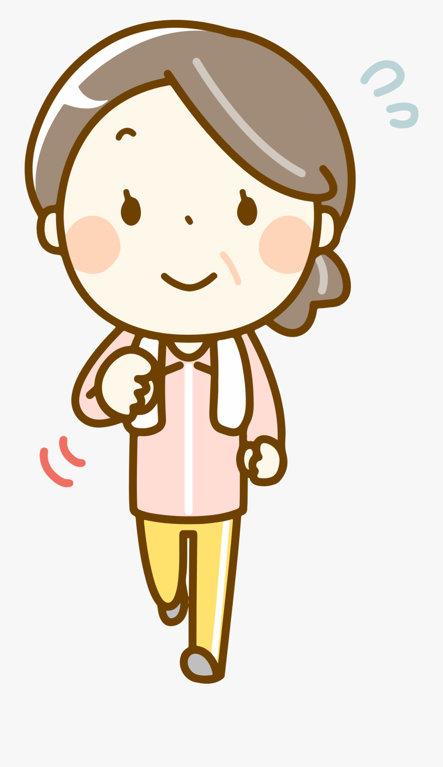Woman Running - Camera Taking A Picture Clip Art, Transparent Clipart