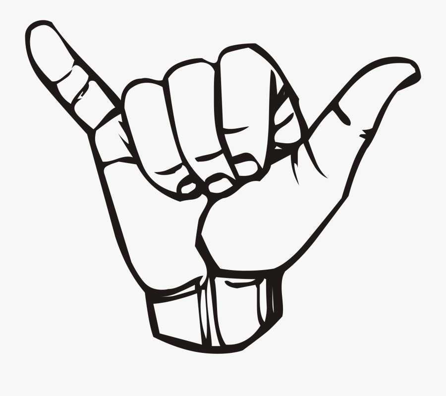 Cliparts For Free Download Hawaii Clipart Shaka And - Sign Language Y Png, Transparent Clipart