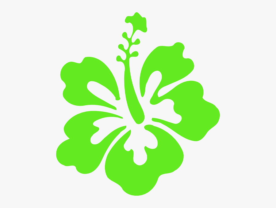 Clipart Of Green, Sc And Hawaii - Hawaiian Flowers Clip Art, Transparent Clipart